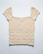 Stripe Knit Summ Top