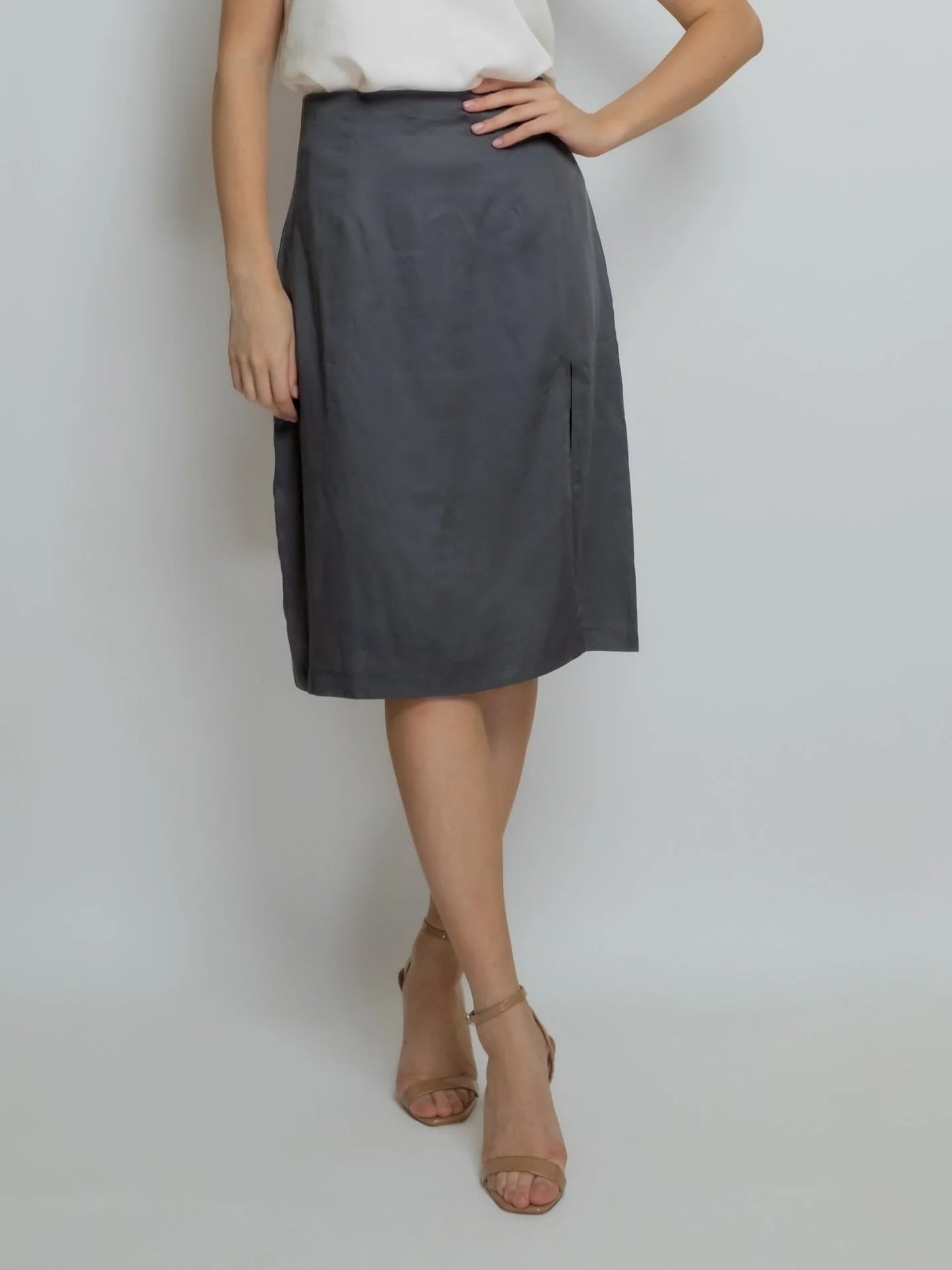 BAMBOO MIDI SKIRT