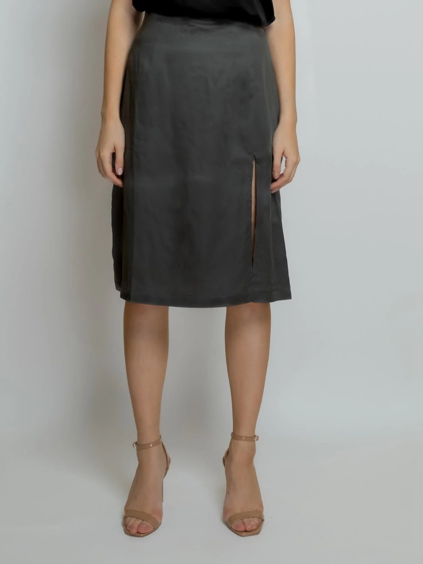 BAMBOO MIDI SKIRT
