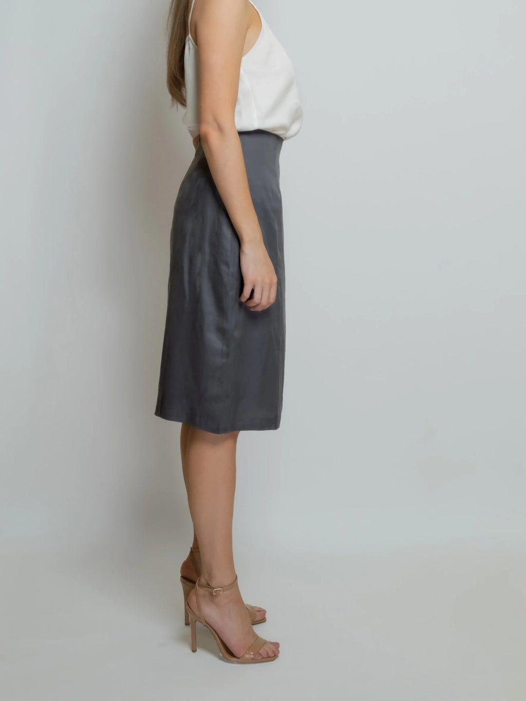 BAMBOO MIDI SKIRT