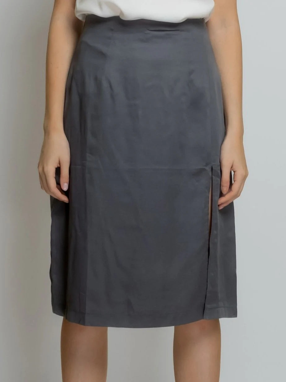 BAMBOO MIDI SKIRT