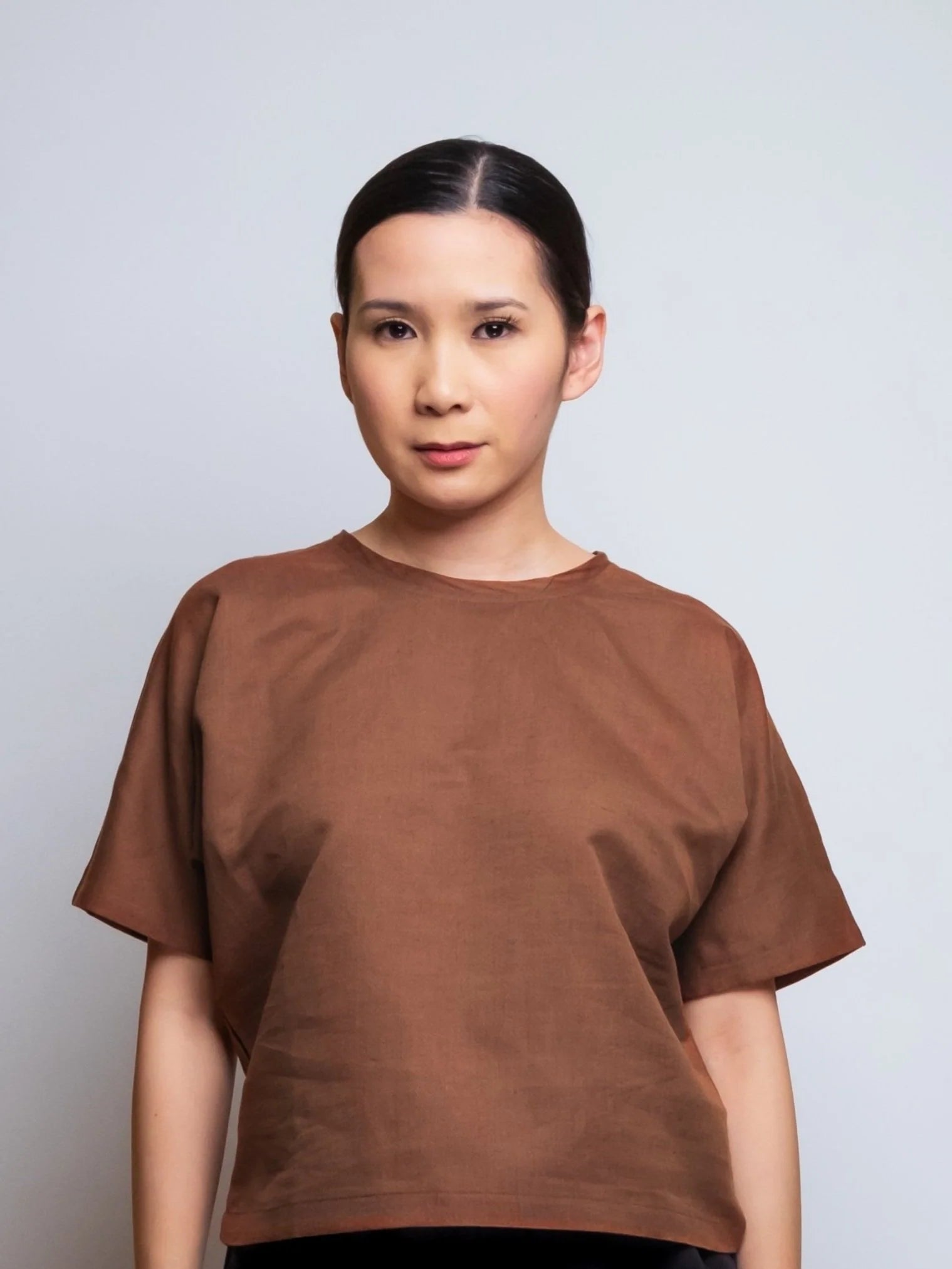 Boxy Linen Tee Roundneck 