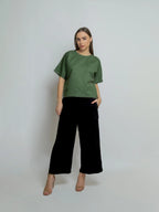 Boxy Linen Tee Roundneck 