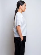 Boxy Linen Tee V-neck 