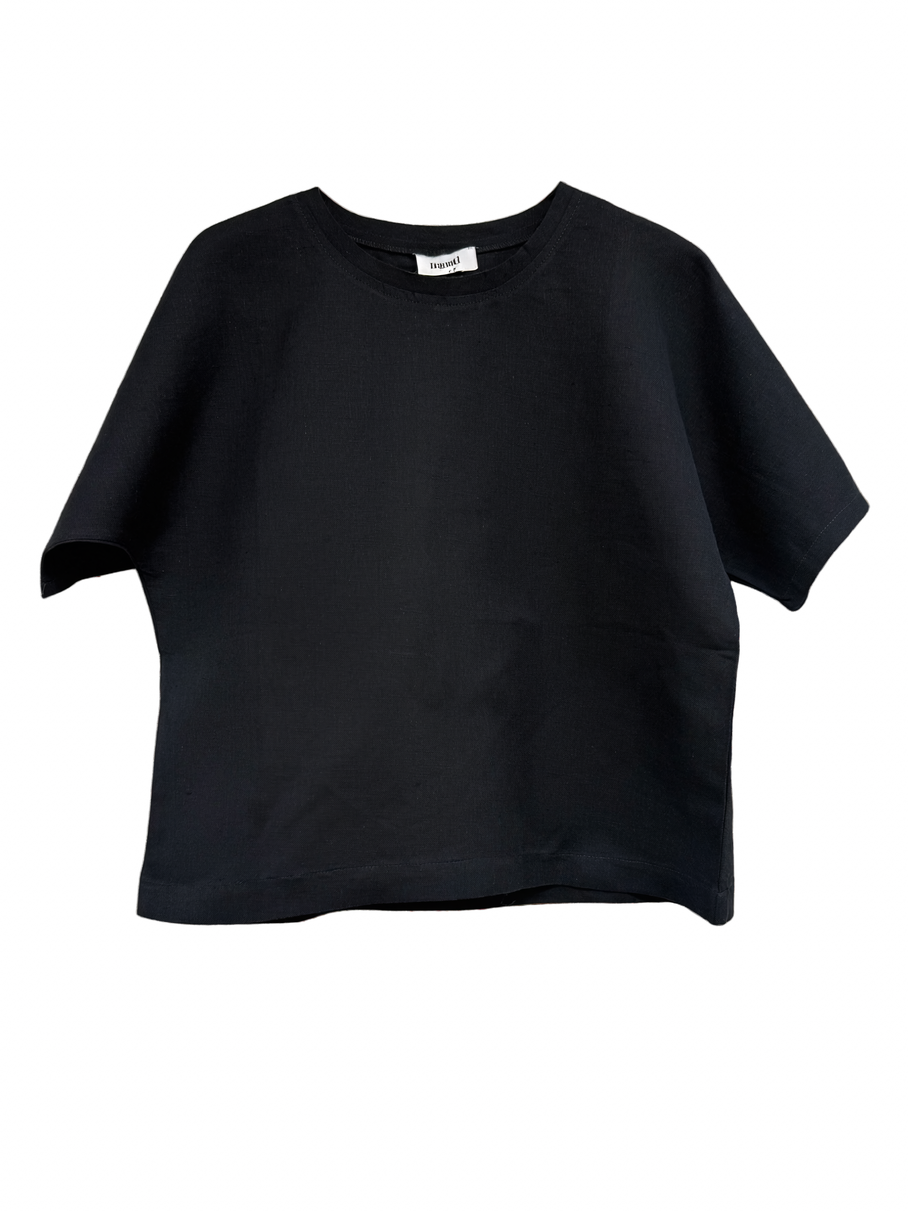 Boxy Linen Tee Roundneck 