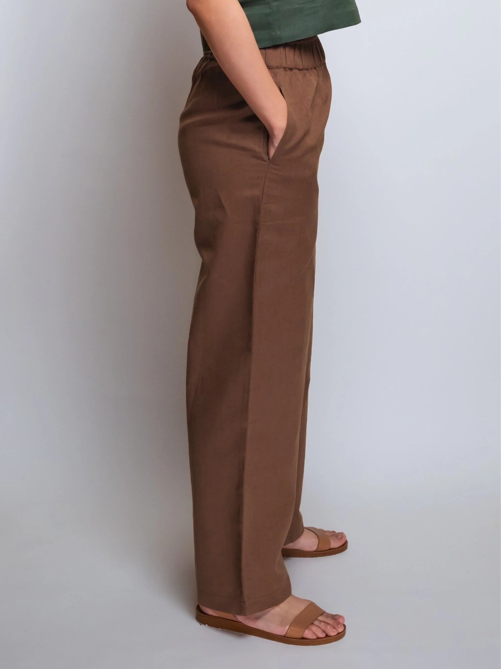 Linen Cropped Pant