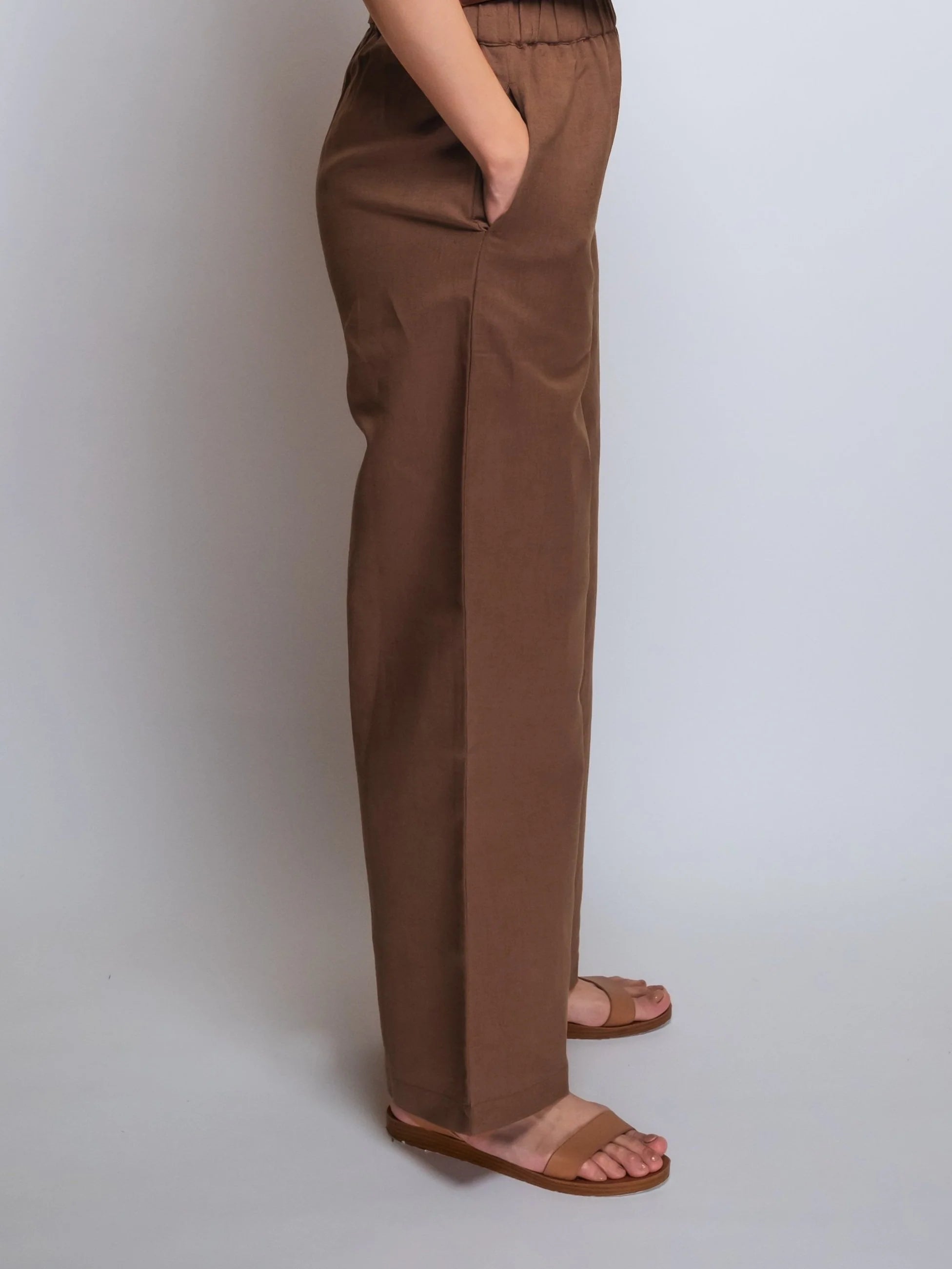 Linen Cropped Pant