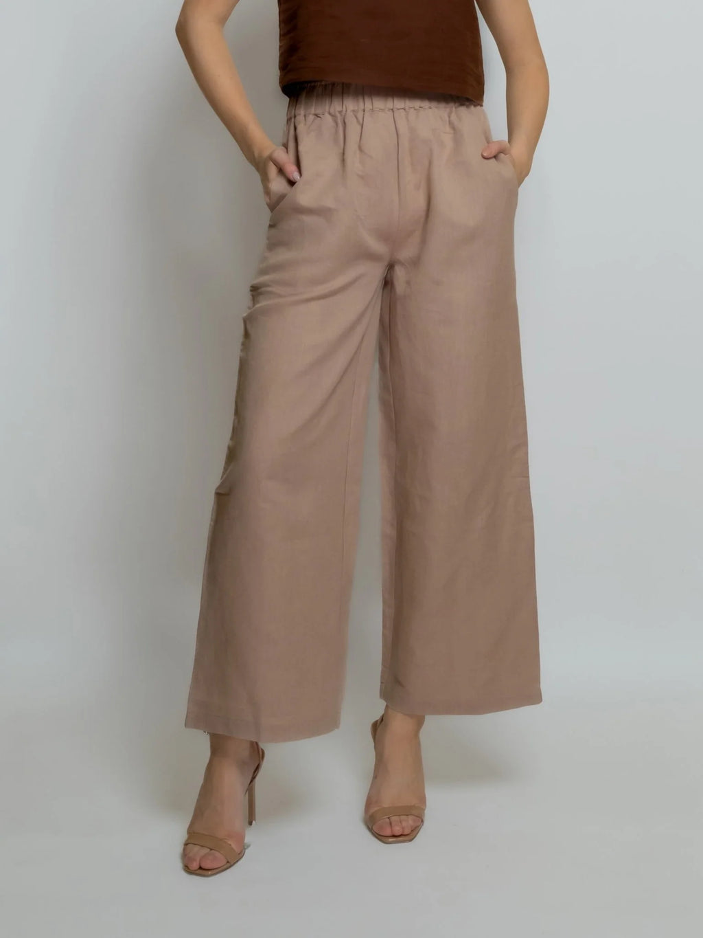 Linen Cropped Pant