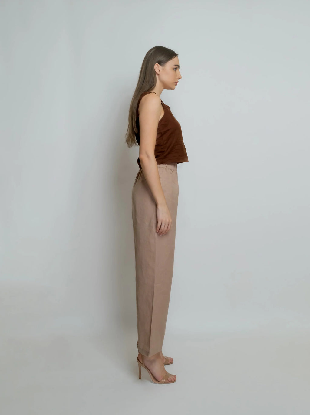 Linen Cropped Pant