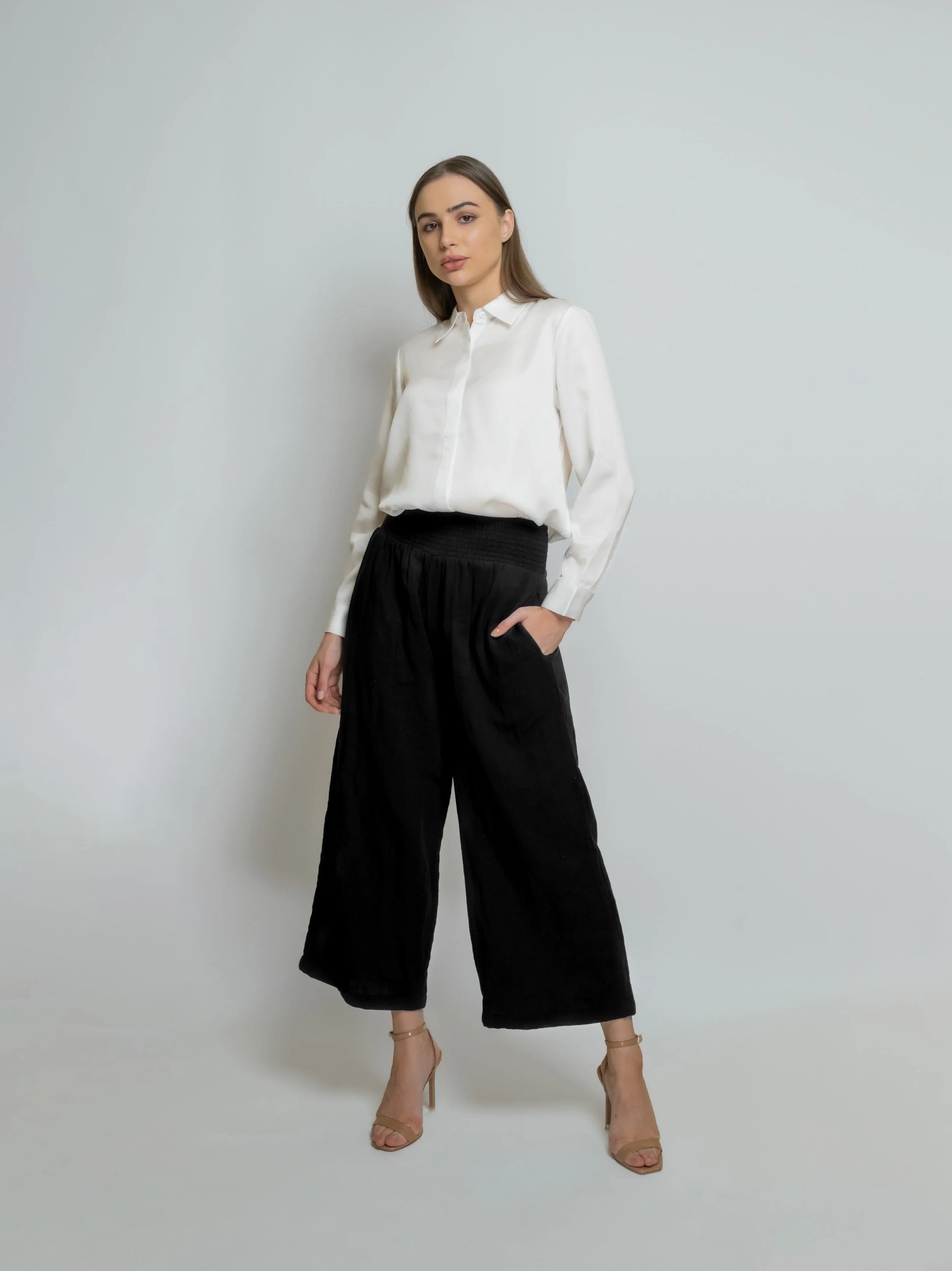 Cropped Muslin Pant