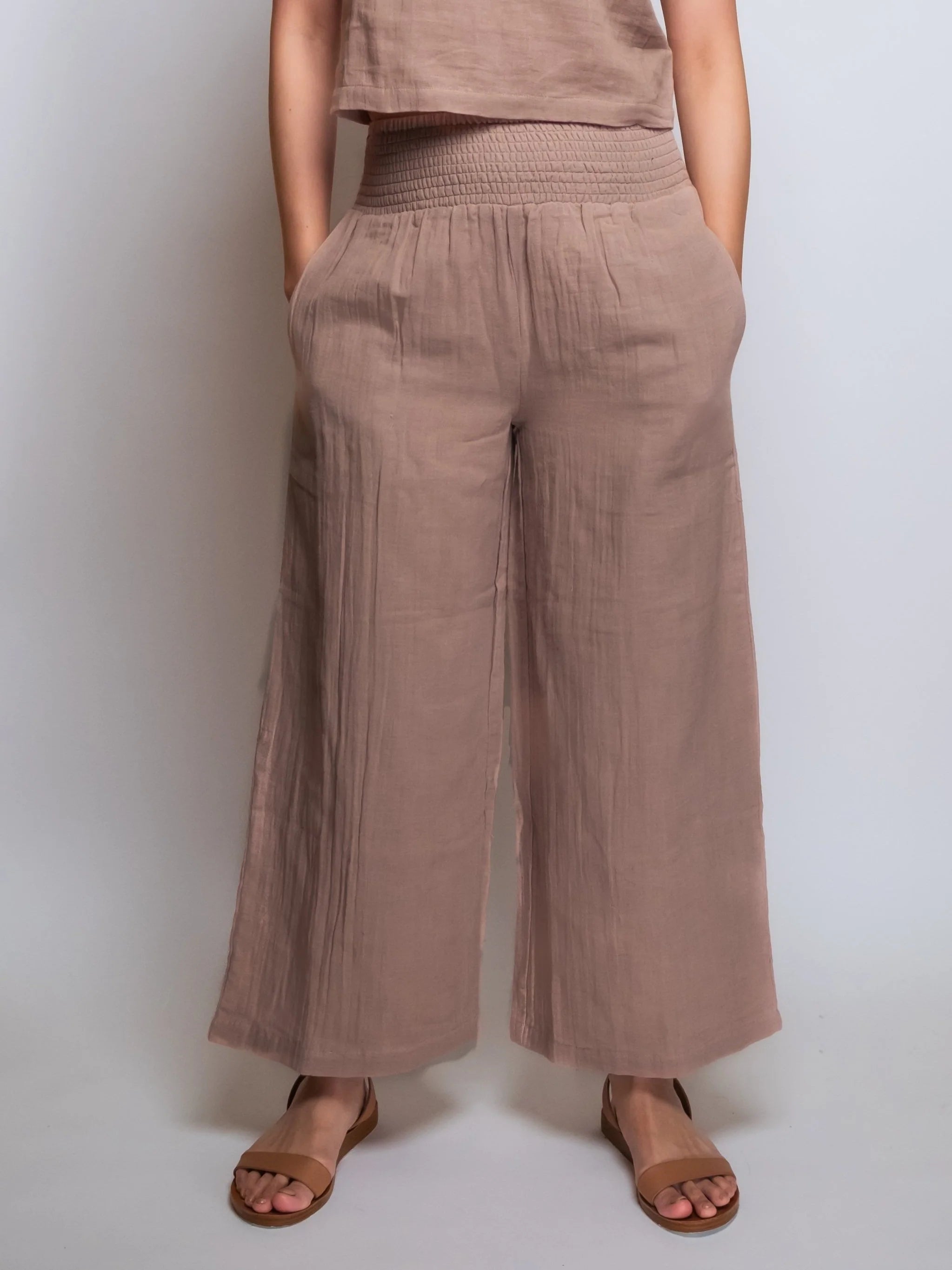 Cropped Muslin Pant