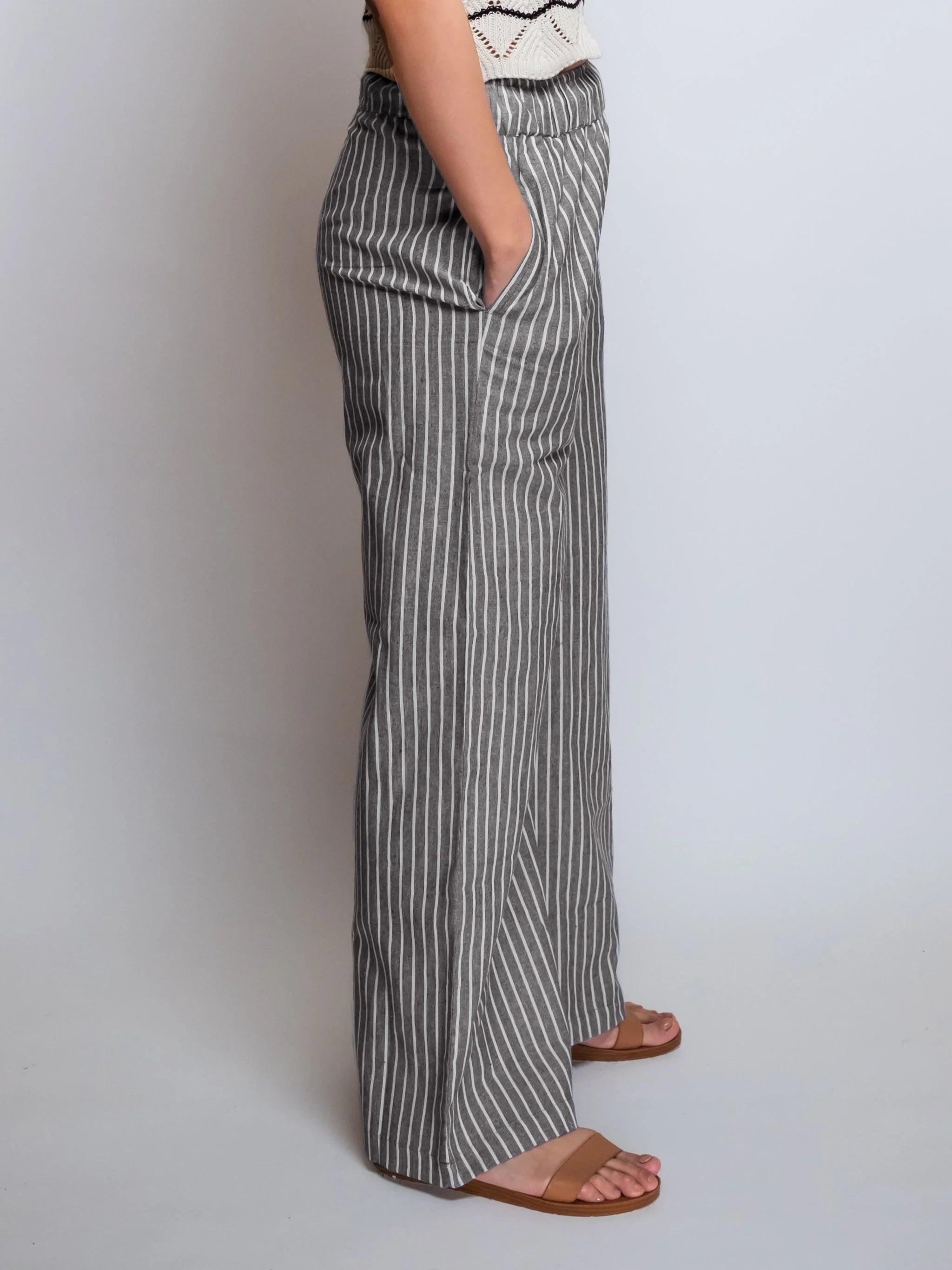 Linen Cropped Pant