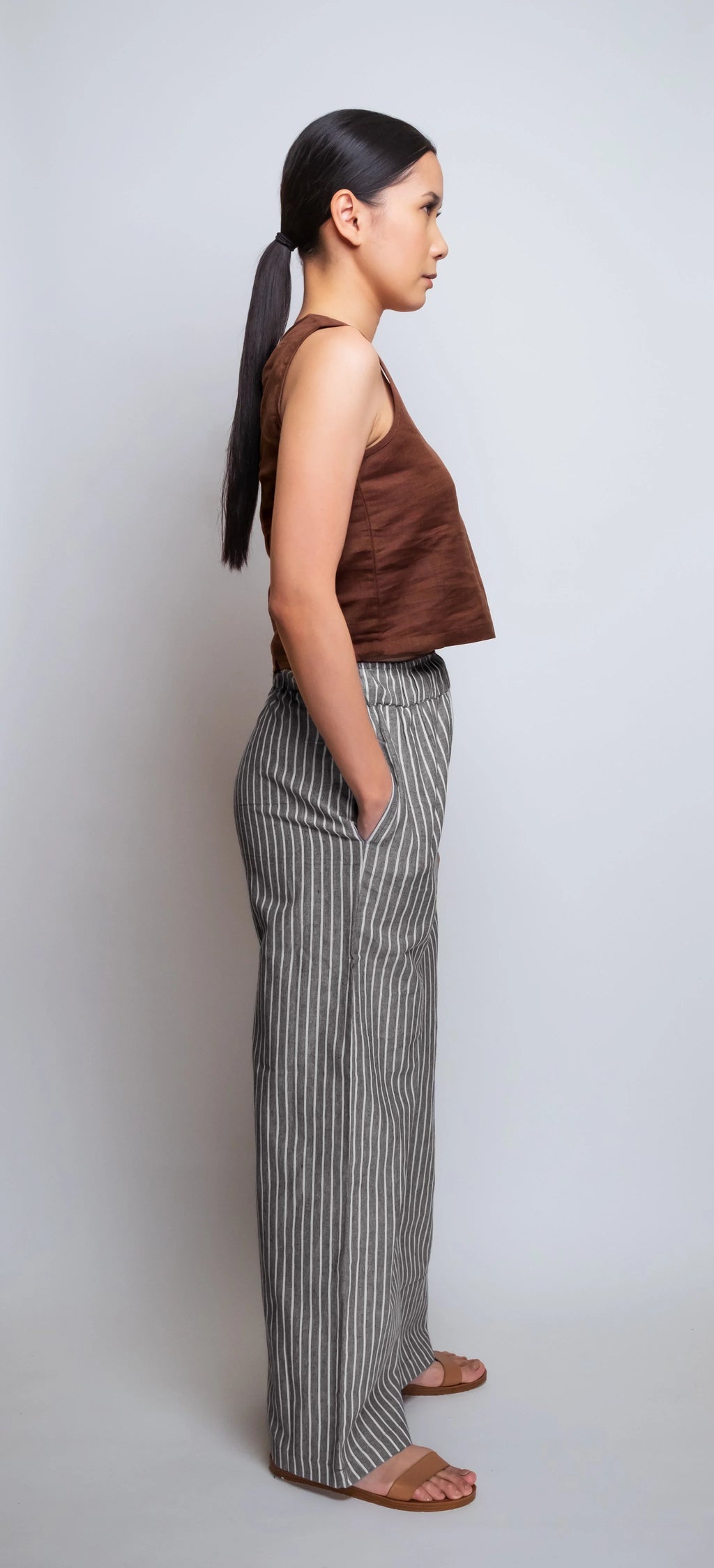 Linen Cropped Pant