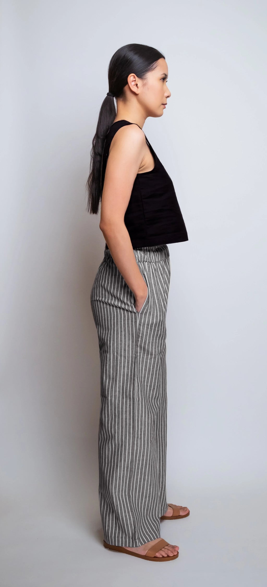 Linen Cropped Pant
