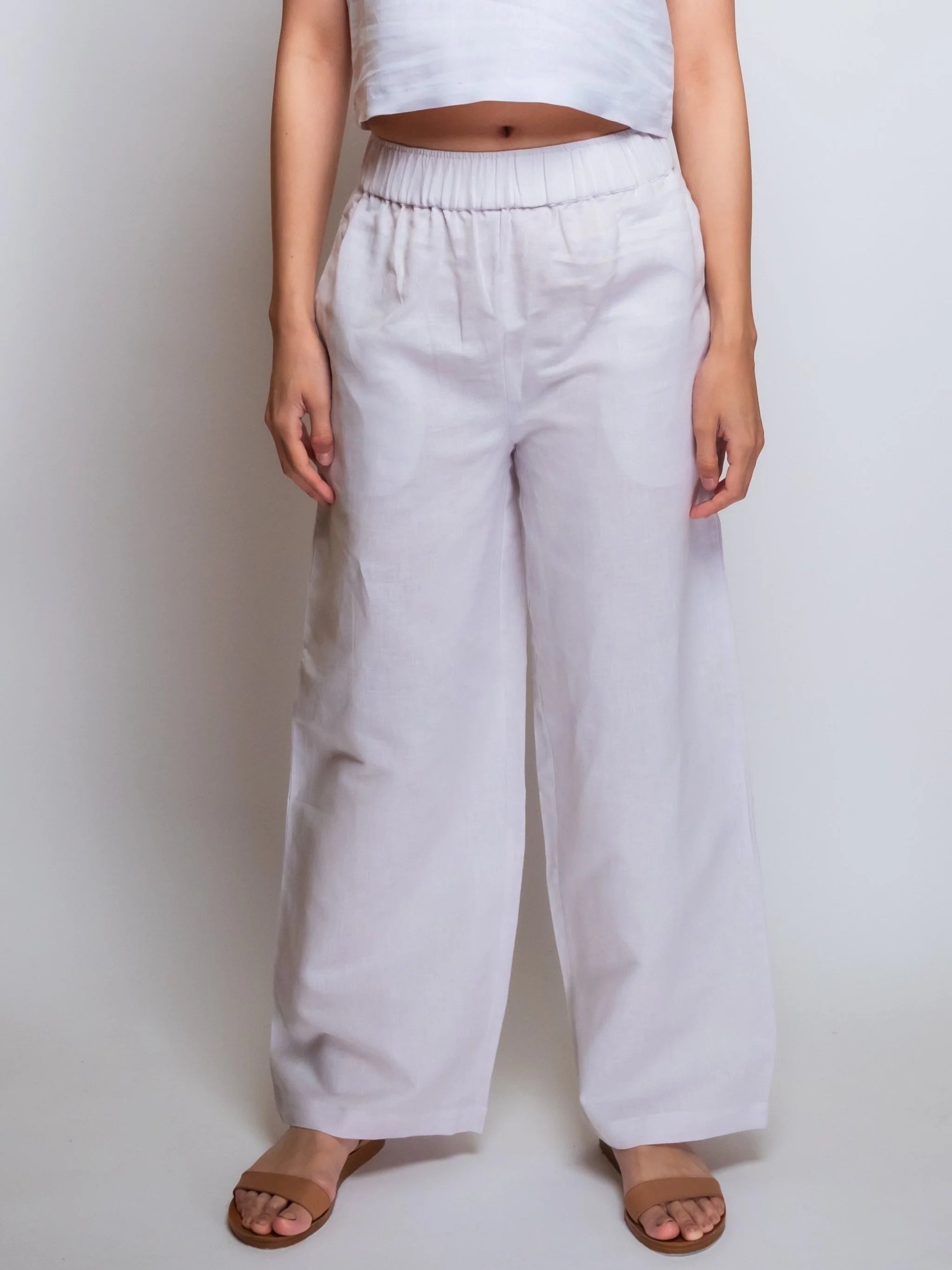 Linen Cropped Pant