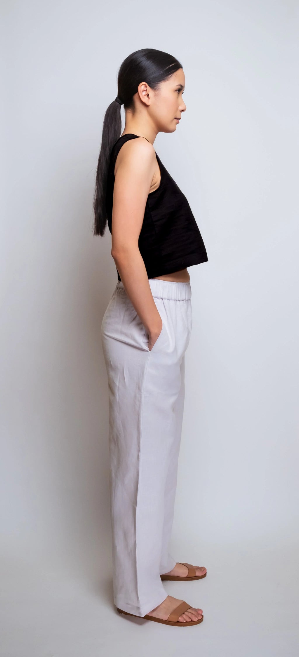 Linen Cropped Pant