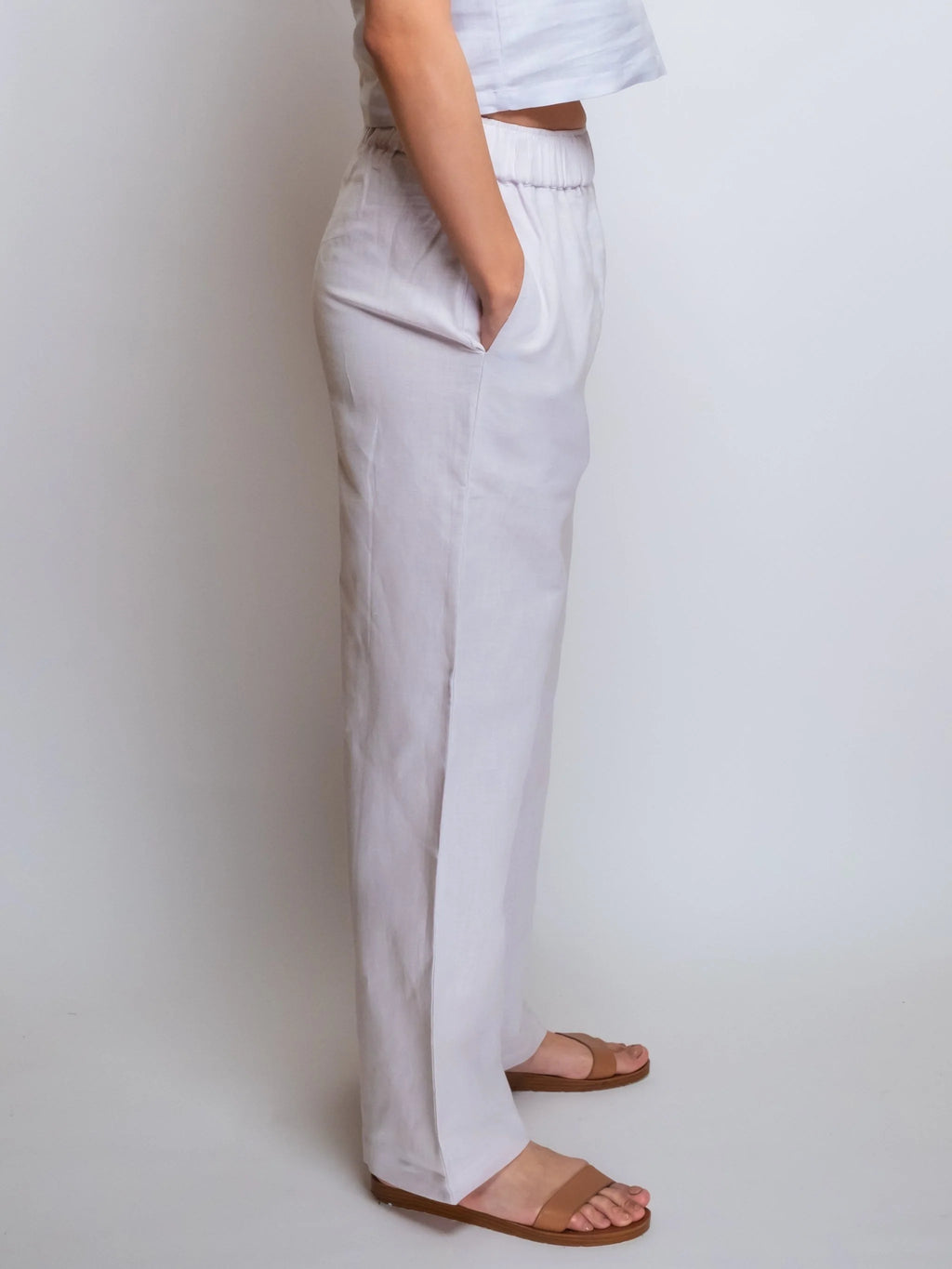 Linen Cropped Pant
