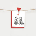 LN FOX VALENTINE CARD