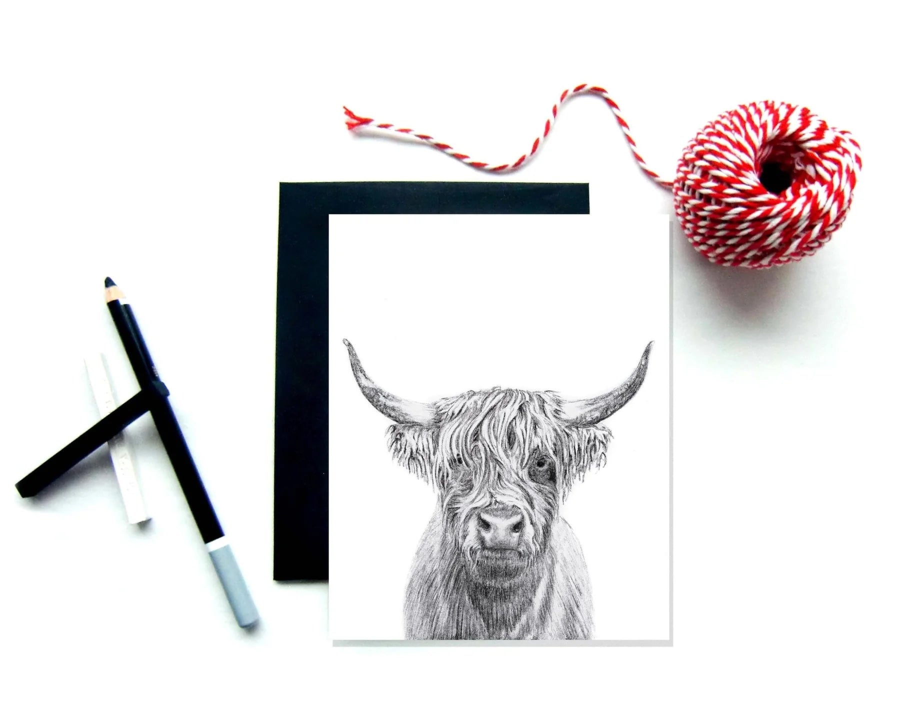 LN HIGHLAND COW CARD