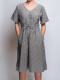 KIMONO V-NECK DRESS