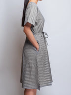 KIMONO V-NECK DRESS