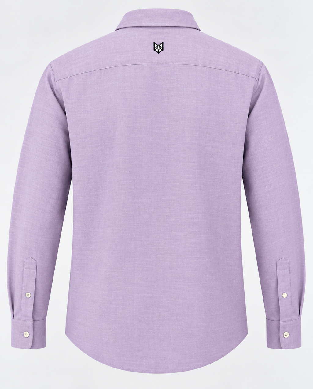 Lavender cotton men’s shirt featuring a classic check pattern and comfortable casual fit.