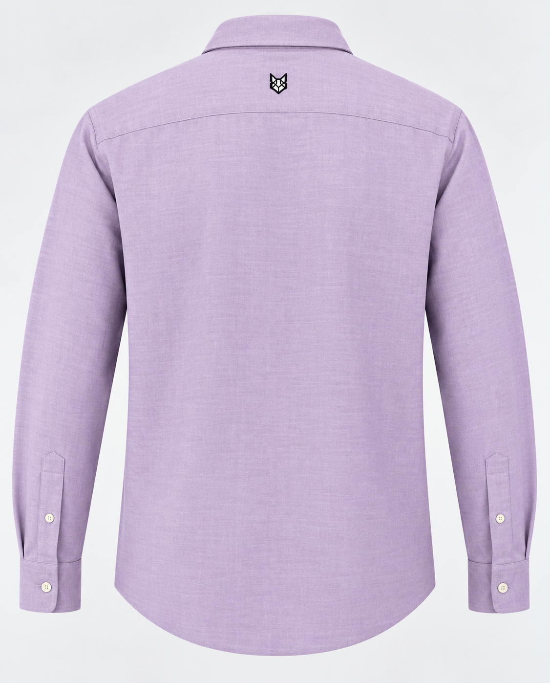 Lavender cotton men’s shirt featuring a classic check pattern and comfortable casual fit.