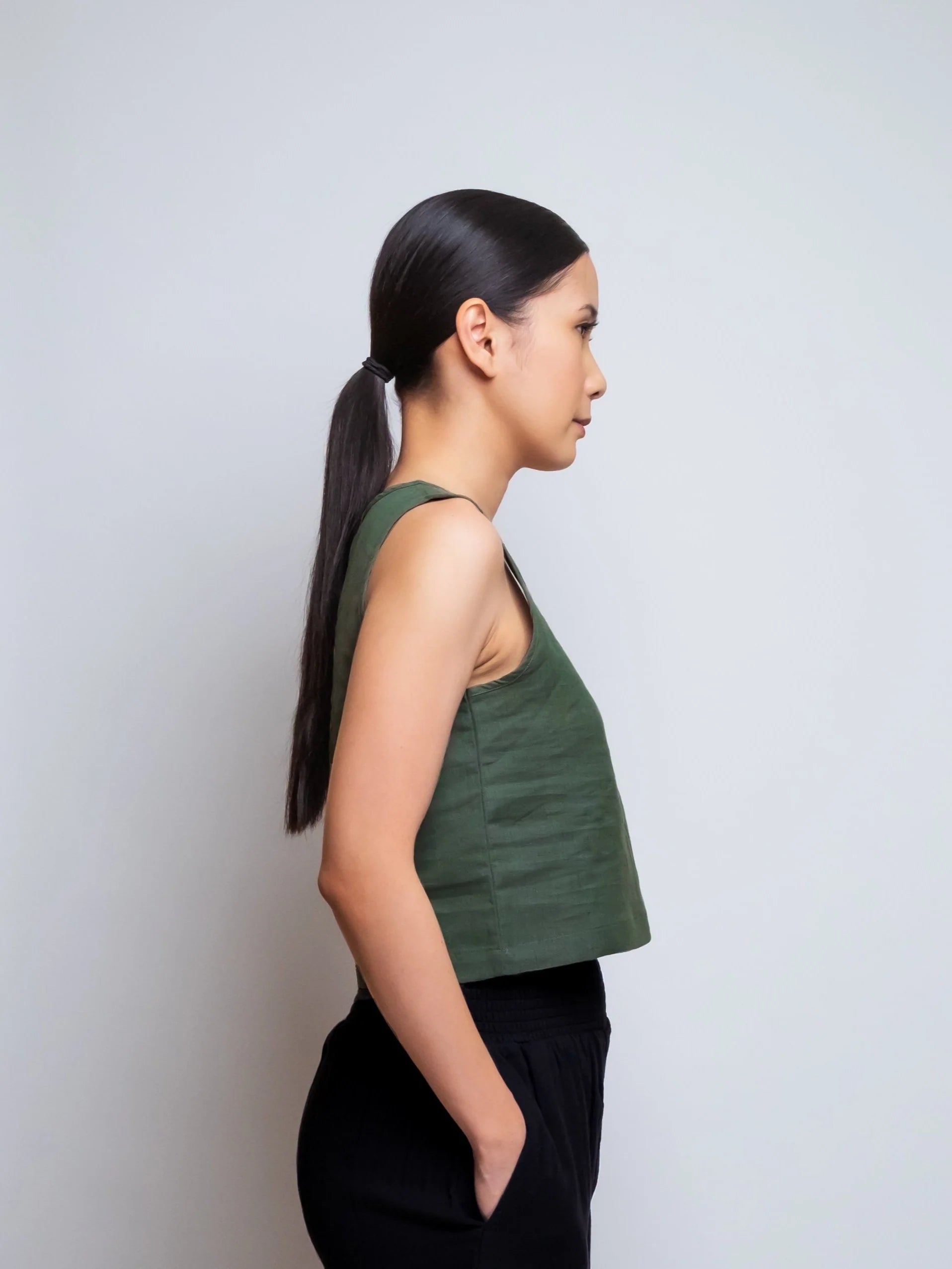 LINEN TANK ROUND