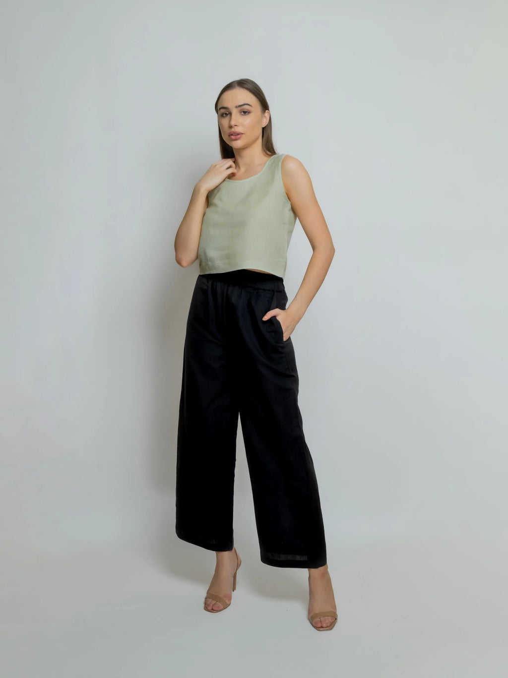 LINEN TANK ROUND