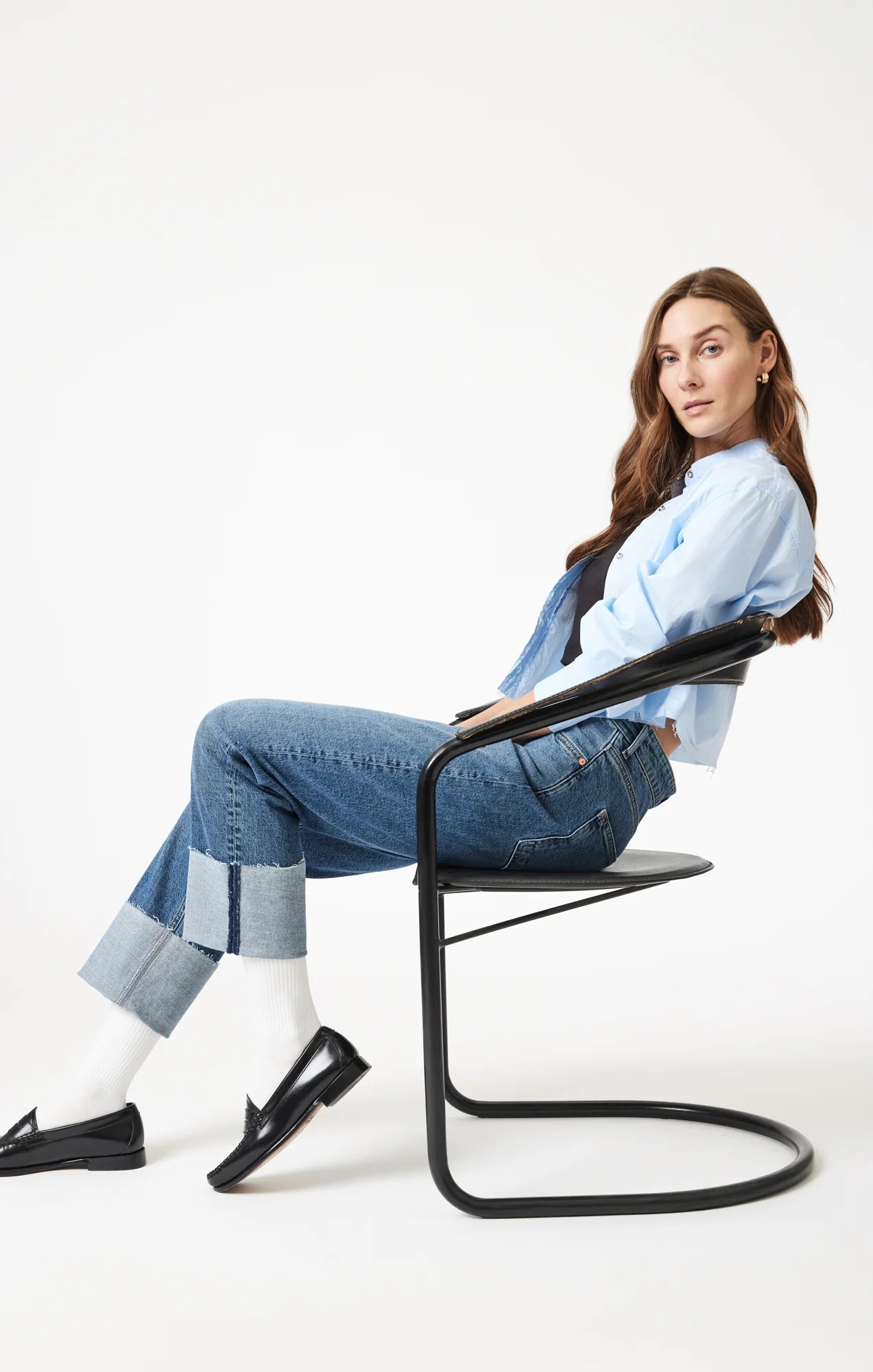 SAVANNAH Cuffed Classic Jeans