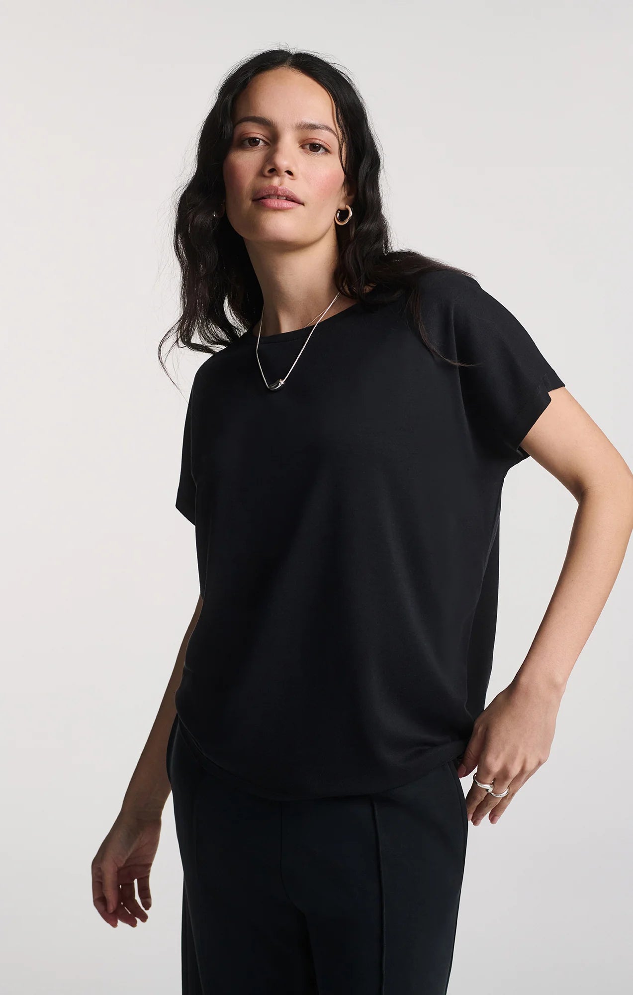TENCEL Boat Neck T-Shirt