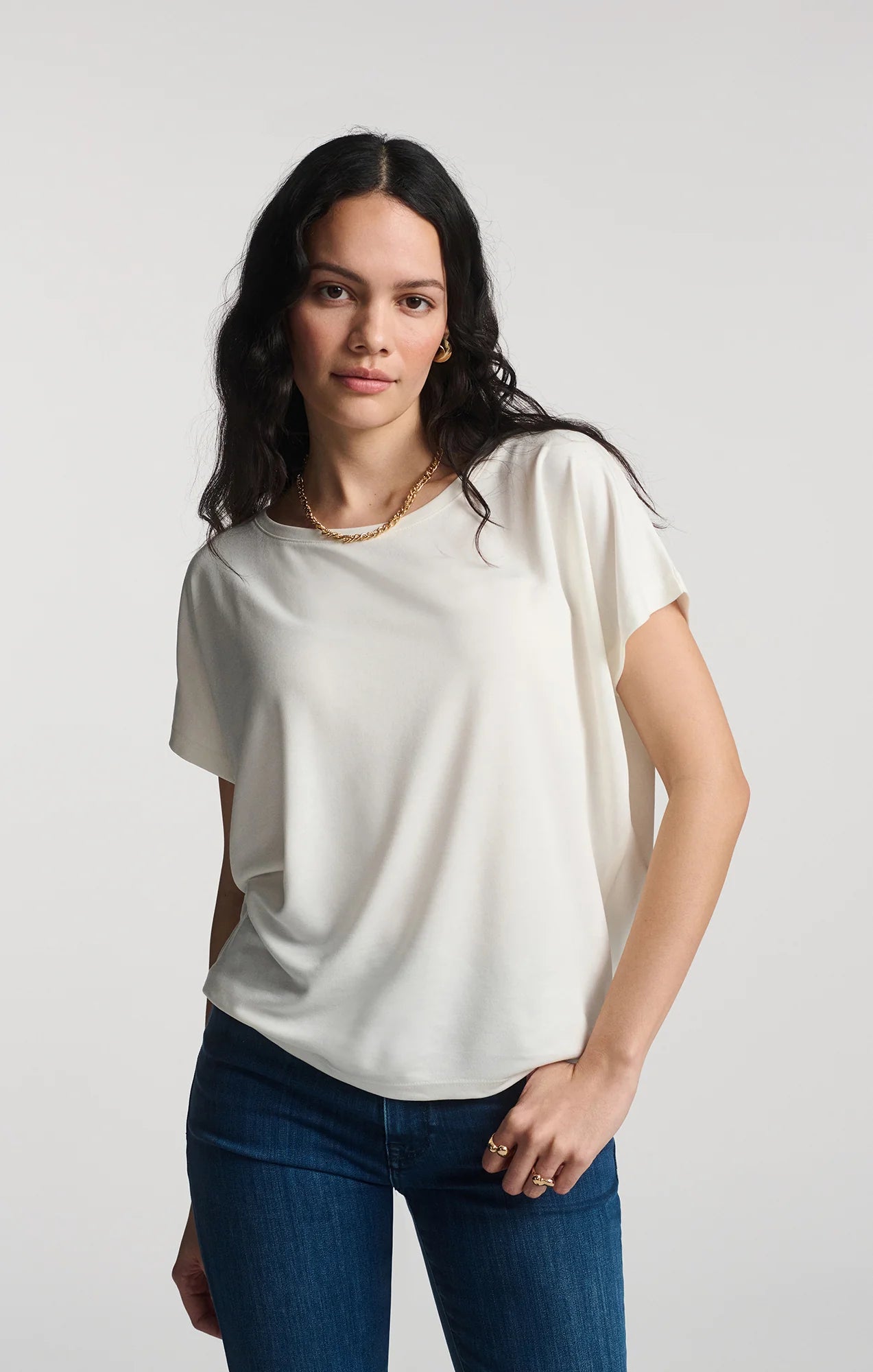 TENCEL Boat Neck T-Shirt