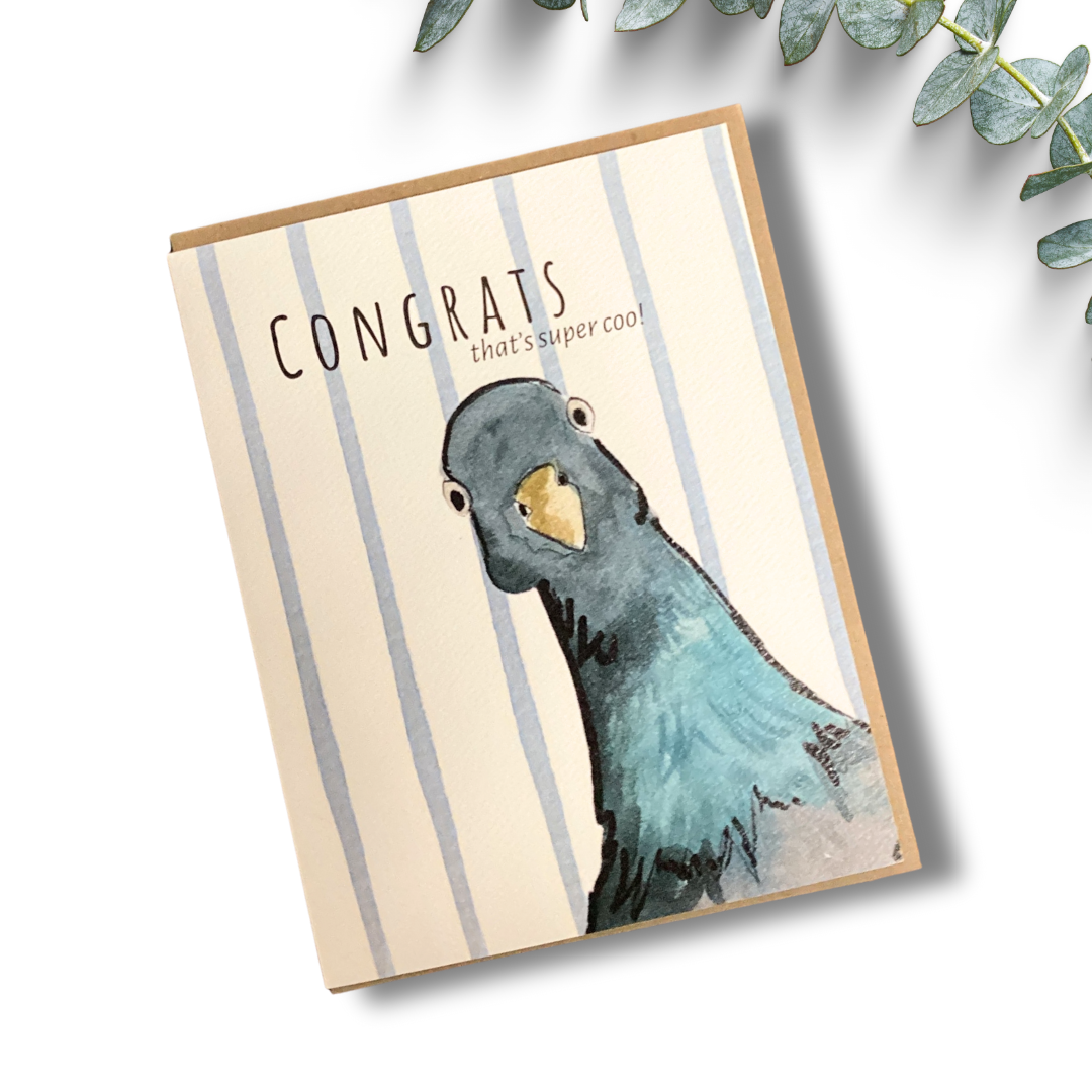 AR PIGEON GREETING CARD