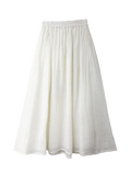 Pleated Muslin Skirt 