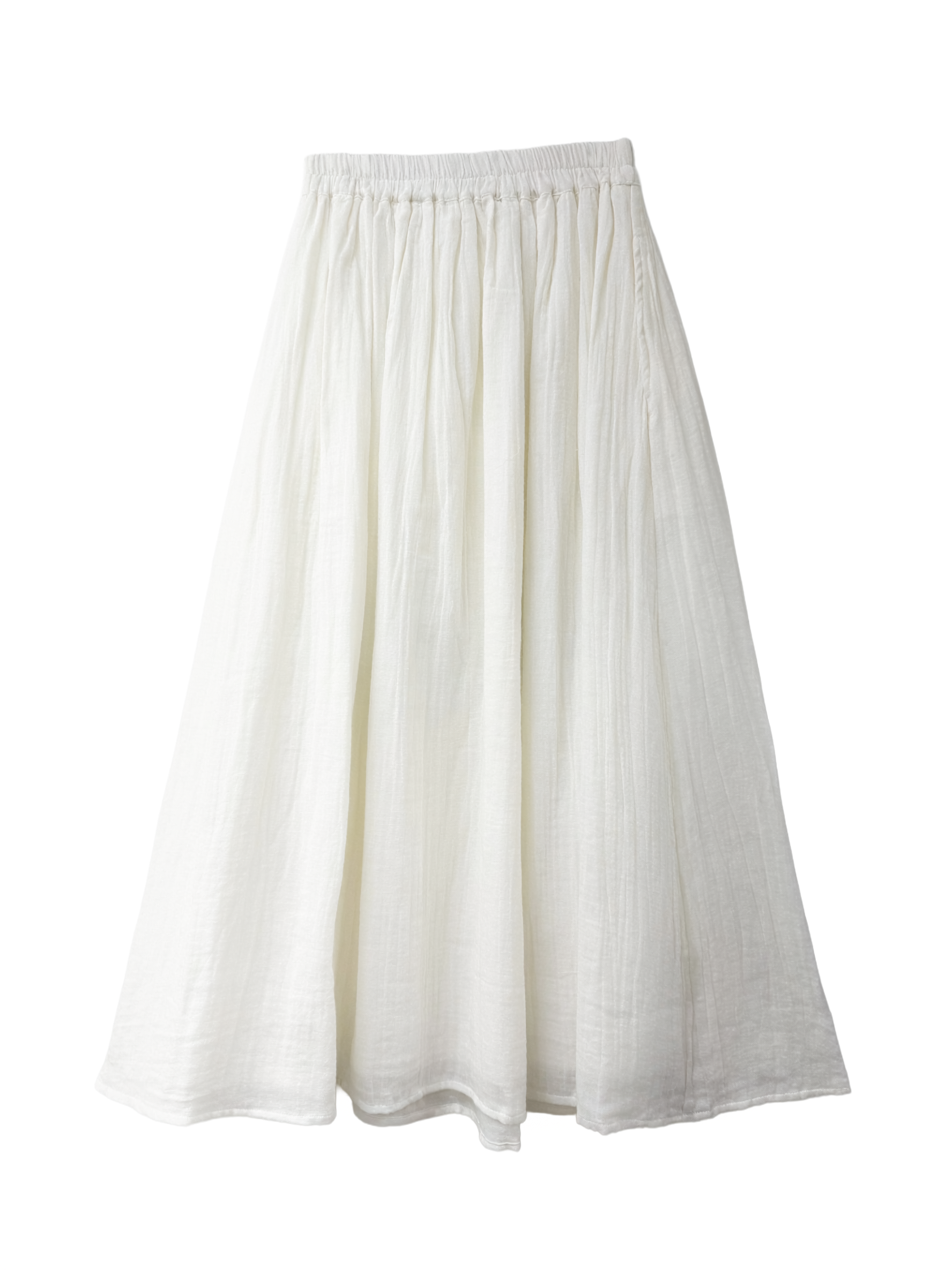 Pleated Muslin Skirt 