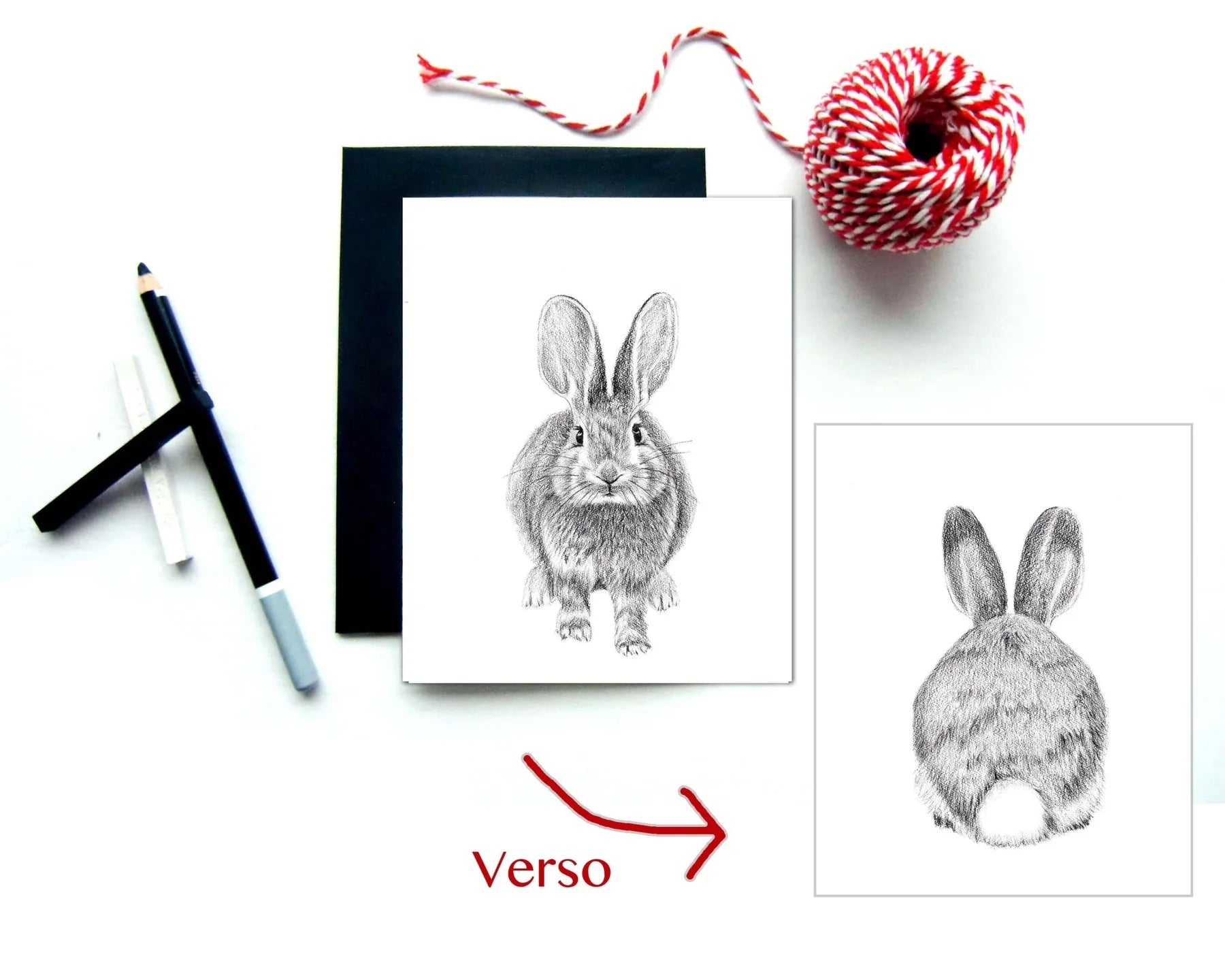 LN RABBIT FRONT AND BACK CARD