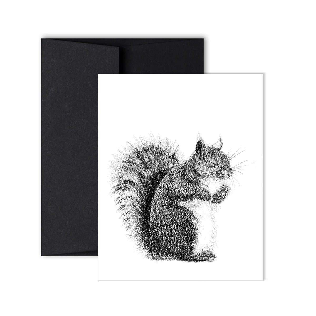 LN SLEEPING SQUIRREL CARD