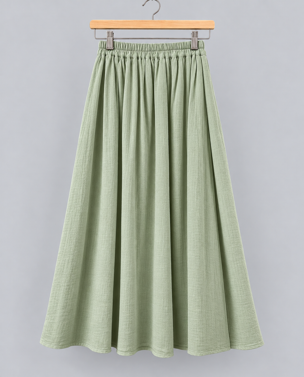 Pleated Muslin Skirt 