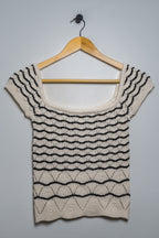 Stripe Knit Summ Top