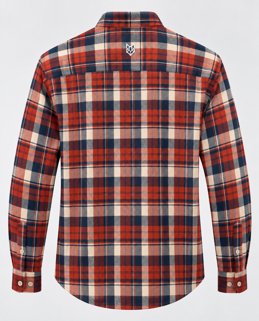 Tartan cotton men’s shirt featuring a classic check pattern and comfortable casual fit.