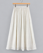 Pleated Muslin Skirt 