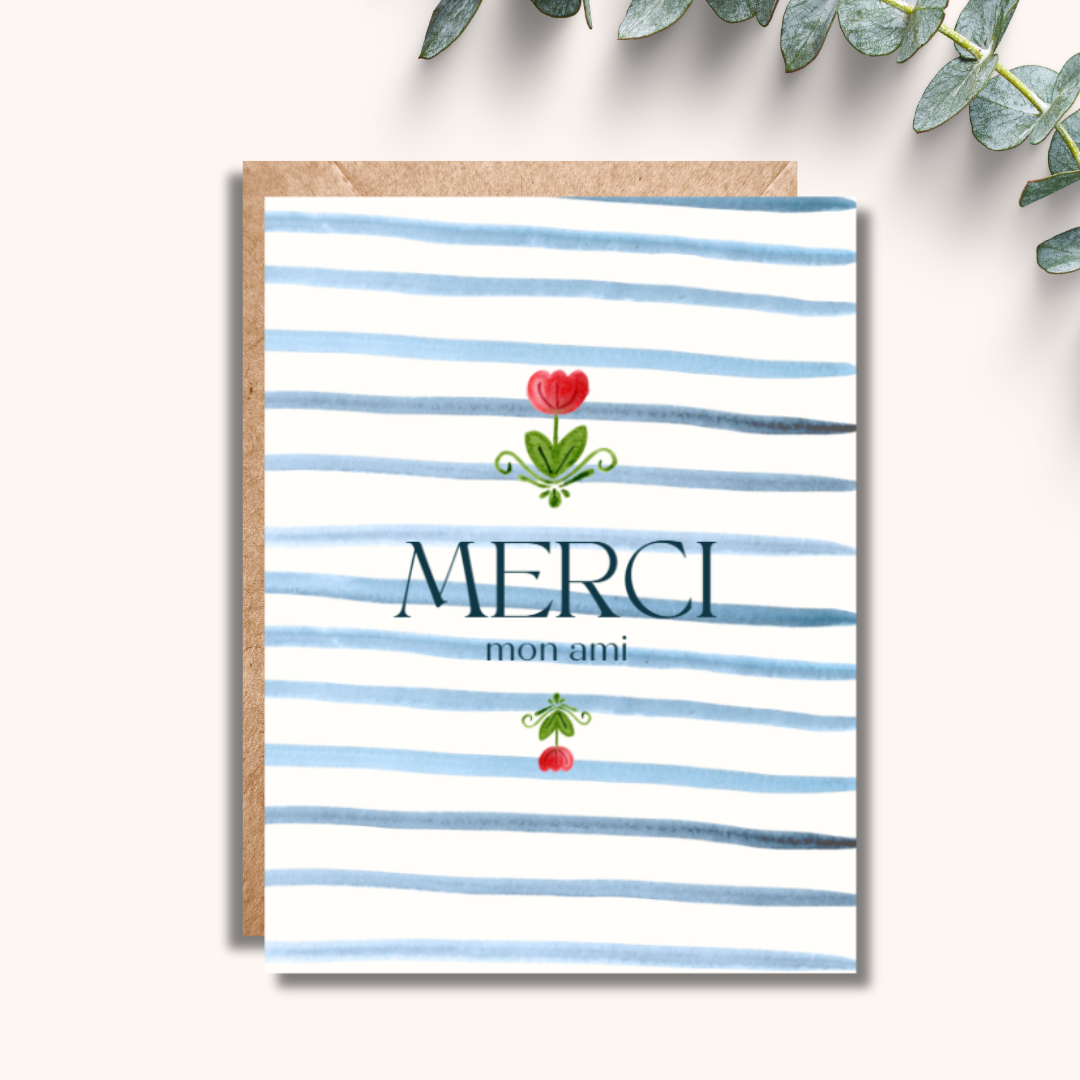 AR MERCI MON AMI CARD