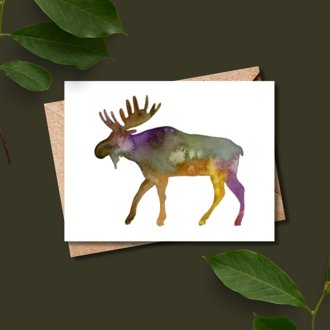 AR MOOSE GREETING CARD
